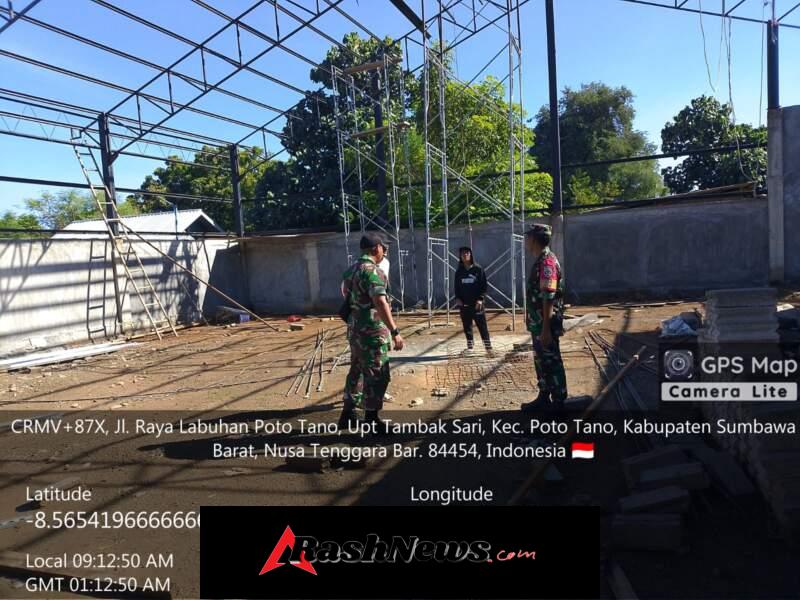 Tingkatkan Ketahanan Wilayah, Danramil Cek KDKMP Tambak Sari