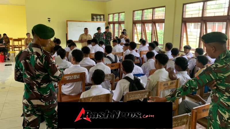Yonarmed 12 Kostrad Wujudkan Pelajar Sehat dan Tangguh di Belu