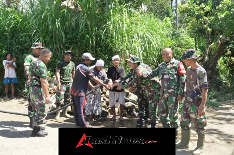 Pipanisasi TMMD ke-128 Kodim 1623/Karangasem Rampung, Warga Desa Tianyar Tengah Tak Lagi Kesulitan Air.