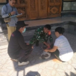 Babinsa Suana Tegaskan 18 Hewan Peliharaan Warga Tuntas Divaksinasi Rabies