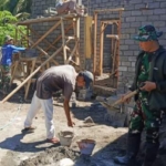 Tak Kenal Lelah, Tukang RTLH Sasaran 1 TMMD Ke-128 Genjot Progres Pembangunan