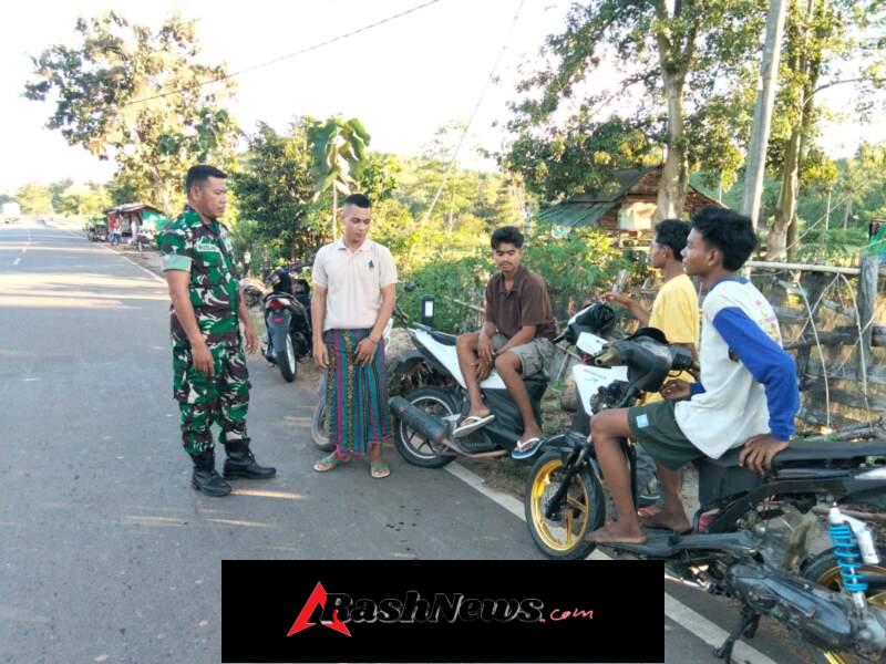 Babinsa Koramil 1614-03/Hu’u Kodim 1614/Dompu Ingatkan Remaja Hindari Perbuatan Merugikan