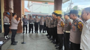APEL PIMPINAN PERSONEL POLSEK DENPASAR SELATAN TEKANKAN PENINGKATAN PELAYANAN DAN PATROLI KAMTIBMAS