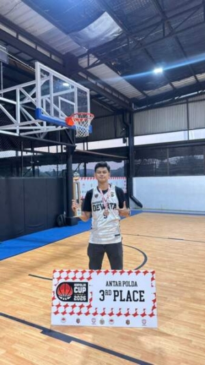 Personel Humas Polres Bandara Perkuat Tim Basket Polda Bali, Sabet Juara 3 Kapolri Cup 2026