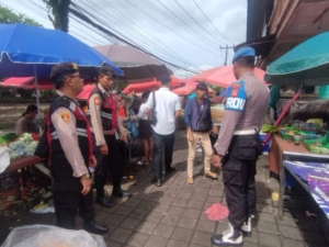 Polsek Tegallalang Intensifkan KRYD di Pasar Umum Tegallalang, Wujudkan Rasa Aman Bagi Masyarakat