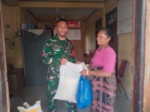 Penyaluran Bantuan Ketahanan Pangan di Baomekot Berjalan Aman dan Lancar