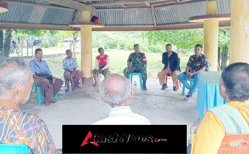 Suasana Penuh Kekeluargaan Warnai Pertemuan Babinsa dan Warga di Insana Utara