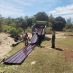 Seng Spandek Tiba di Lokasi, Pekerjaan KDKMP Desa Oelua Terus Dipercepat