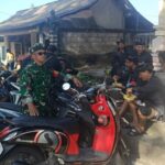 Menjaga Tradisi dan Keharmonisan Babinsa Batuan Kawal Rangkaian Upacara Melasti Krama Desa Adat