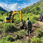 Dandim 1622/Alor Tinjau Langsung Pembangunan Jembatan Strategis di Mainang