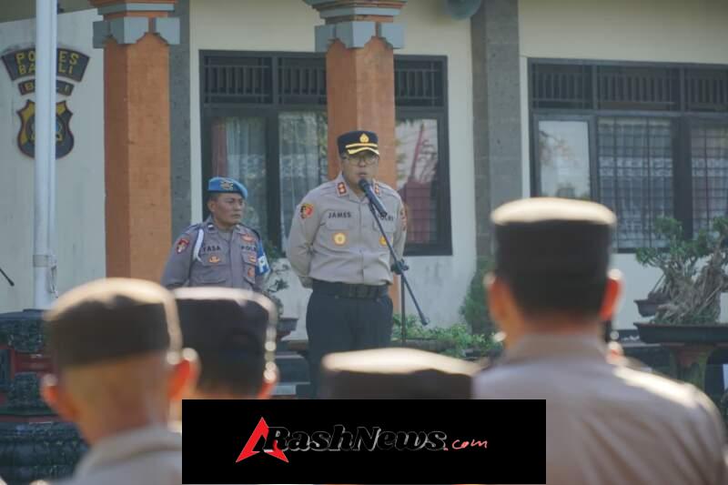 Kapolres Bangli Pimpin Apel Pagi Jam Pimpinan, Tekankan Kesiapsiagaan dan Optimalisasi Pelaksanaan Tuga