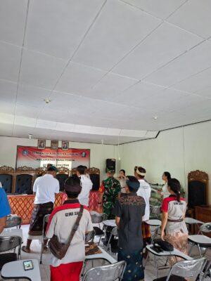 Danramil Nusa Penida Kerahkan Babinsa Atensi Upacara Pelantikan Panitia Pemilihan Perbekel
