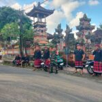 Tiga Pilar di Kelurahan Semarapura Kauh Bersinergi Gelar Pengawalan Upacara Piodalan