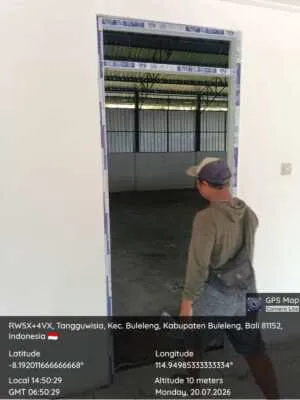 Pembangunan KDKMP Desa Tangguwisia Capai 85,75 Persen, Kodim 1609/Buleleng Terus Lakukan Pendampingan
