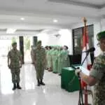 Perkuat Pembinaan Teritorial, Korem 161/Wira Sakti Gelar Tradisi Penerimaan Kasiter Baru