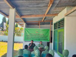‎Danramil 1607-03/Ropang Tekankan Soliditas dan Dukungan Persit dalam Pertemuan Rutin