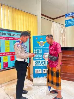 Polres Karangasem Terus Gencarkan Aplikasi Signal Samsat, Permudah Layanan Pajak bagi Masyarakat