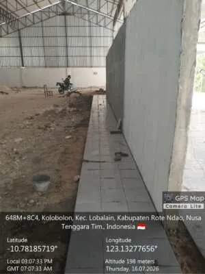 Rote Ndao, Babinsa Koramil 1627-01/Baa Intensif Pantau Progres Pembangunan KDKMP Desa Oematamboli
