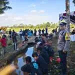 Bhabinkamtibmas Desa Tua Polsek Marga Amankan Kegiatan Lomba Mancing