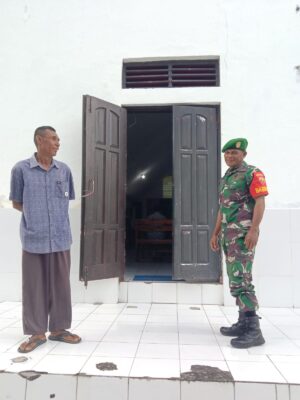 Ibadah Minggu di Gereja GMIT Talitakumi Nggauk Berlangsung Aman Berkat Pengamanan Babinsa