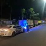 Atensi Para Sopir Truk, Satlantas Polres Karangasem Himbau Tidak Parkir di Bahu Jalan