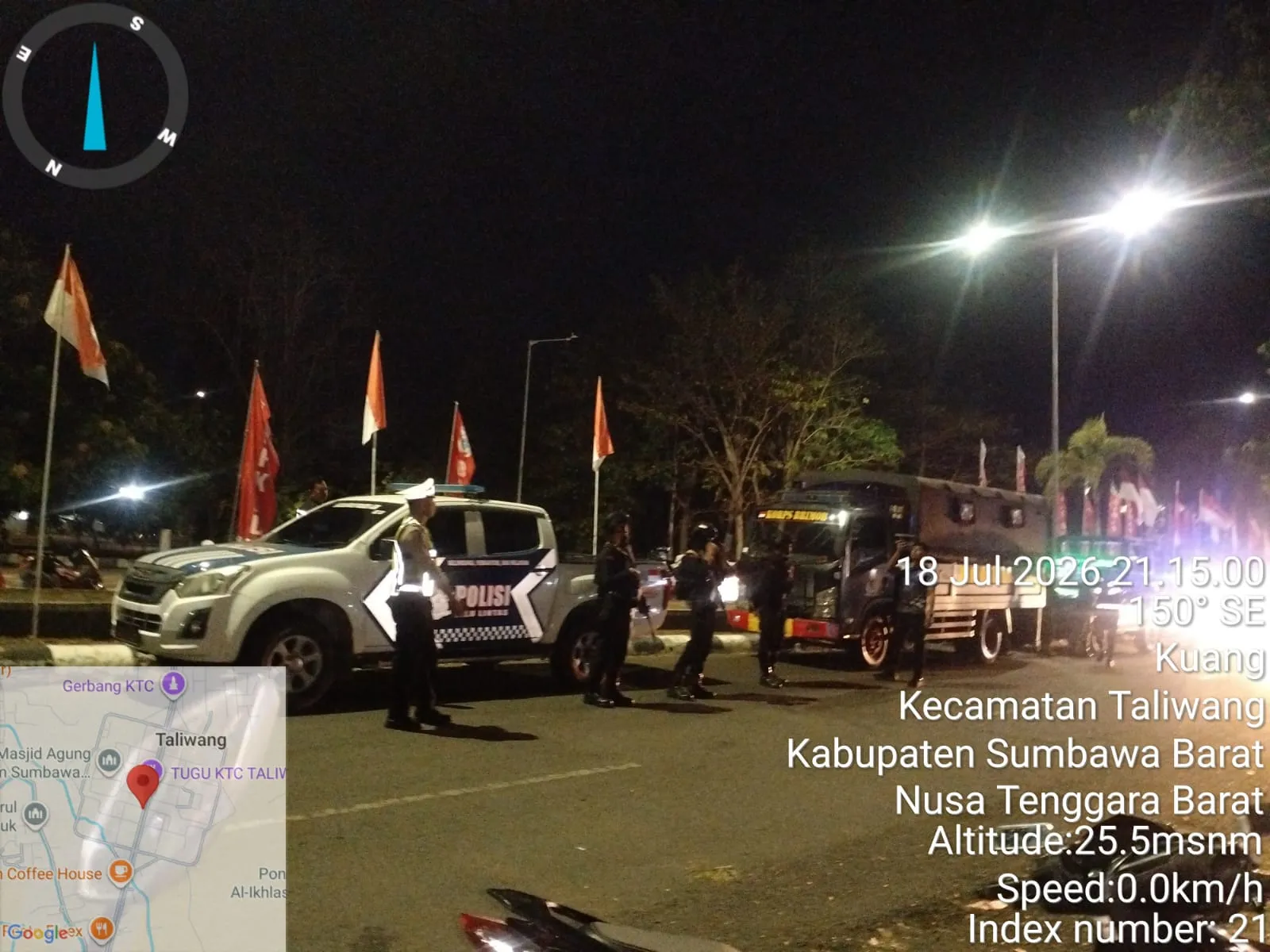 Kodim 1628/Sumbawa Barat Tingkatkan Sinergi dengan TNI-Polri Lewat Patroli Gabungan Jaga Kamtibmas