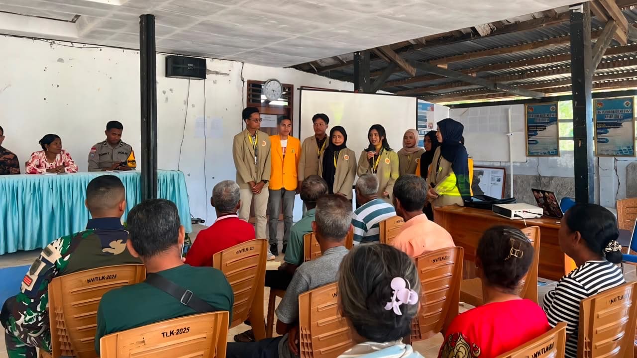 Yonarmed 12 Kostrad Dorong Kemajuan Desa Tulakadi Lewat Edukasi dan Kolaborasi Mahasiswa KKN