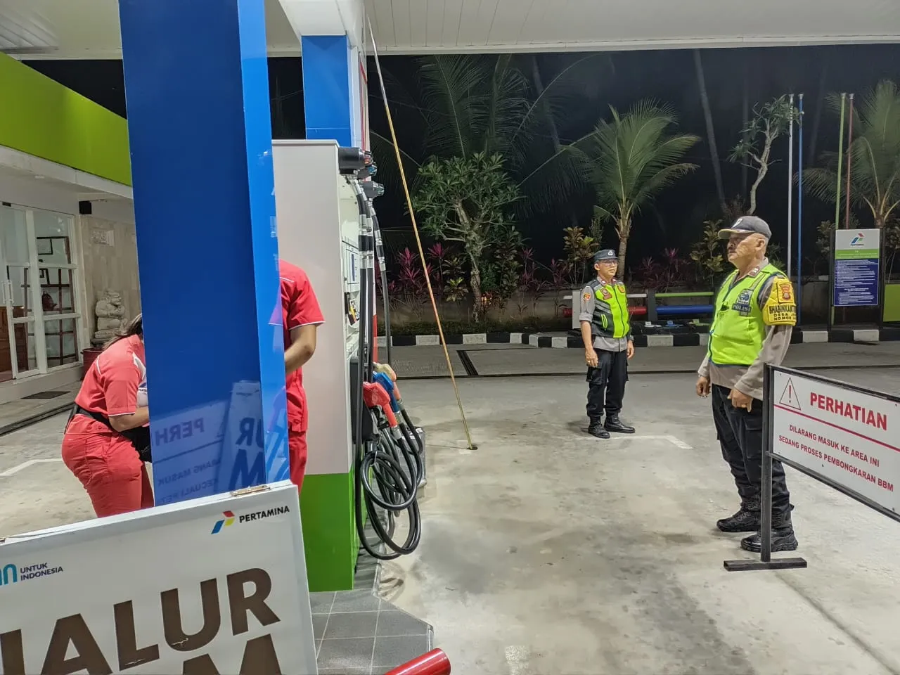Cegah terjadinya Kriminalitas Pada Malam Hari, Polsek Penebel Laksanakan Patroli Blue Light