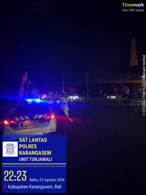 Cegah Balap Liar Sat Lantas Polres Karangasem  Gelar Patroli pada Malam Minggu