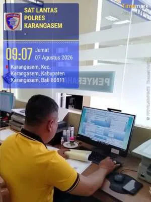 Sat Lantas Polres Karangasem Berikan Pelayanan Prima di BPKB