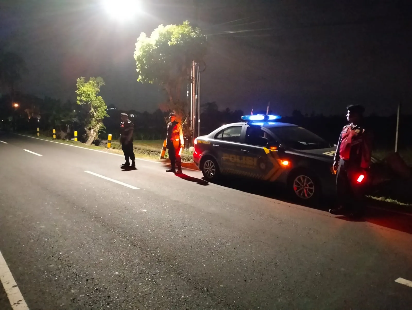 Patroli Biru Polsek Abiansemal, Jaga Keamanan Malam hingga Kawasan Perbankan