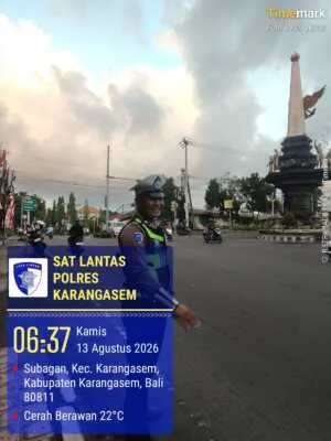Agar Terciptanya Kelancaran Lalu Lintas Personil Lantas Melaksanakan Penjagaaan dan Pengaturan di Ktl 2
