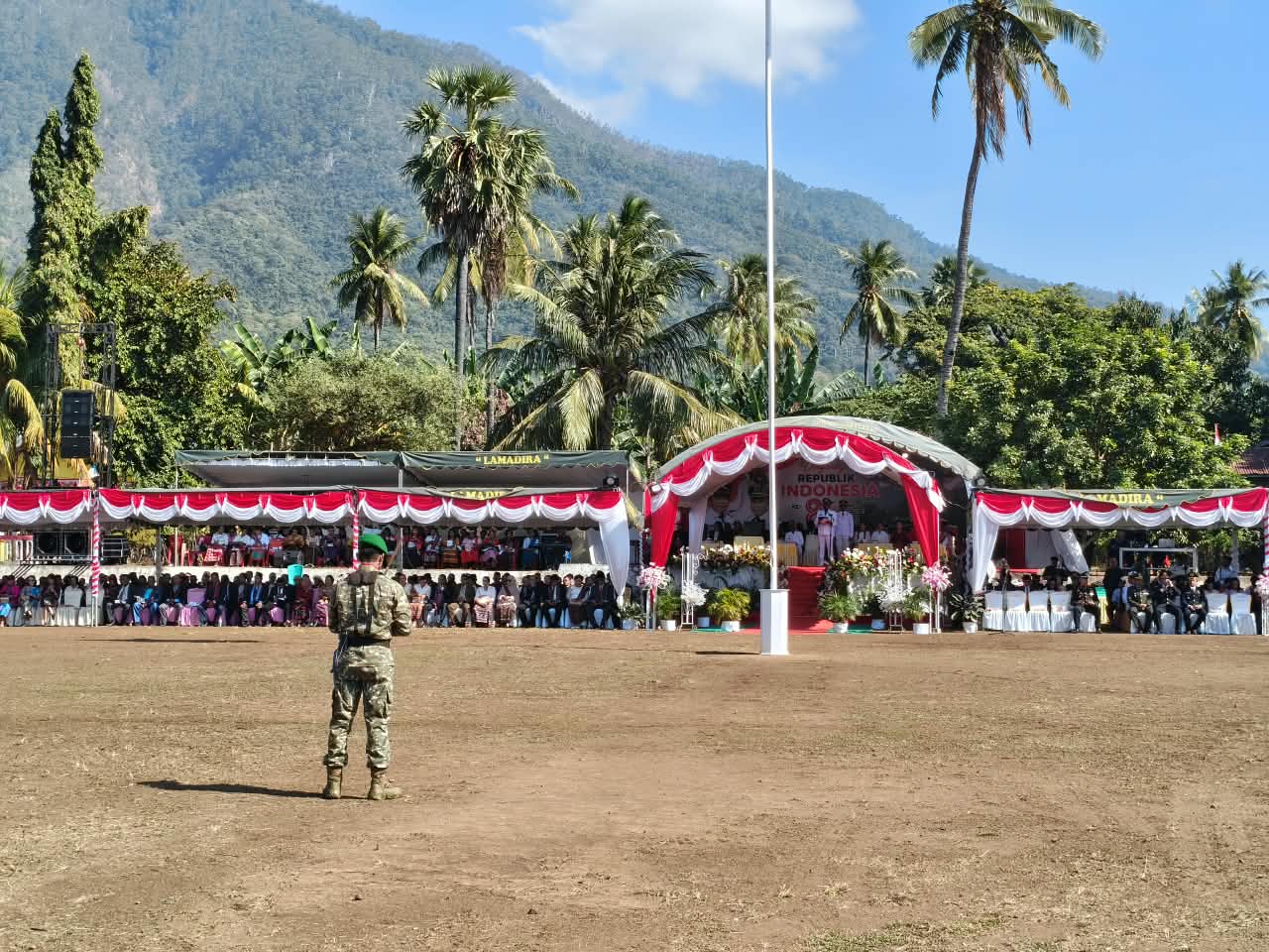 ‎HUT Ke-81 Kemerdekaan RI di Flores Timur, TNI-Polri dan Masyarakat Bersatu Jaga Persaudaraan