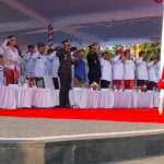 Upacara Penurunan Bendera, Letkol Sidik Pramono Sampaikan Apresasi dan Rasa Bangga Paskibraka Sukses Jalankan Tugas