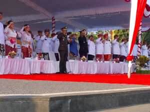 Upacara Penurunan Bendera, Letkol Sidik Pramono Sampaikan Apresasi dan Rasa Bangga Paskibraka Sukses Jalankan Tugas