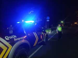 Cegah Kriminalitas Dini Hari, Polsek Dentim Intensifkan Blue Light Patrol di Jalur Rawan