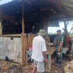 Diduga Korsleting Listrik, Rumah Panggung di Lanta Barat Dilalap Api