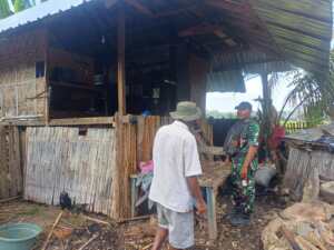 Diduga Korsleting Listrik, Rumah Panggung di Lanta Barat Dilalap Api
