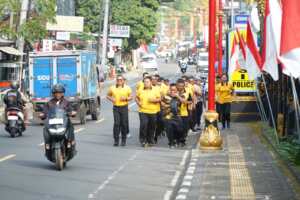 Polres Klungkung Kembali Gelar Program GERCEP, Upaya Cegah Obesitas dan Jaga Kebugaran Personel
