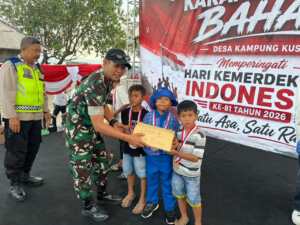 Pelantikan Pengurus Karang Taruna Desa kampung Kusamba, Sertu Azar Tekankan Semangat Dalam Pengabdian dan Beri Kemampuan Terbaik