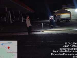 Polsek Bebandem Gelar Patroli Barcode Dini Hari Guna Pastikan Situasi Kamtibmas Kondusif