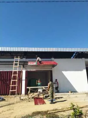 Babinsa Desa Rempe Aktif Pantau Pembangunan Koperasi Desa Merah Putih