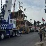 Kawal Karya Suci di Pura Tuluk Biyu, Bhabinkamtibmas Batur Tengah Hadir di Tengah Krama