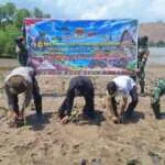 Bakti Persada 34 Tahun Pengabdian, Koramil Empang Tanam Mangrove Bersama Warga