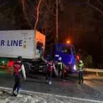Cegah Kepadatan Arus Lalu Lintas, Satlantas Polres Tabanan Kandangkan 20 Truk Sumbu Tiga di Jelijih