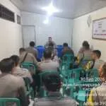 Anev Polsek Sidemen, Kapolsek Tekankan Disiplin dan Pelayanan kepada Masyarakat