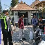 Sat Lantas Polres Karangasem Laksanakan Pengamanan Obyek Wisata Taman Sukasada Ujung