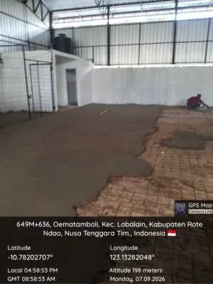 Babinsa Pantau Pembangunan KDKMP Desa Oematamboli