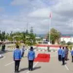 Satgas Pamtas Yonarhanud 14/PWY Bersama Unsur PLBN Motamasin Peringati Hari Kesaktian Pancasila