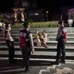 Patroli Malam Samapta Sambangi Monumen Puputan Klungkung, Serap Informasi dan Ajak Masyarakat Jaga Kamtibmas
